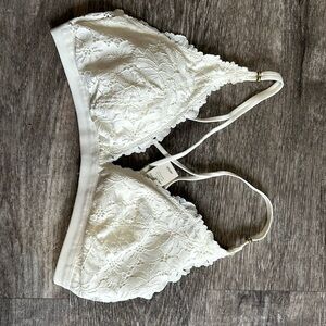 Aerie bralette- new with tags. Size large. Cream lace